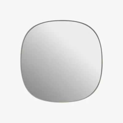 Made in Design Framed XS Wall mirror metal grey / 40 x 40 cm - Muuto