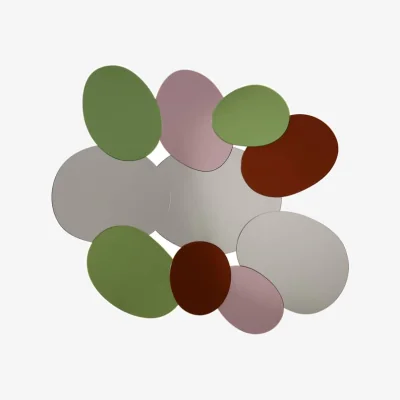 Made in Design Bouquet Wall mirror glass multicoloured / 130 x 105 cm - Glas Italia