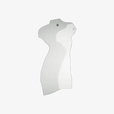 Made in Design Milo Wall mirror glass mirror XL / Carlo Mollino, 1938 - L 54 x H 101.5 cm - Zanotta