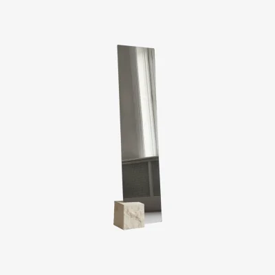 Made in Design Kubis Free standing mirror stone beige / W 22 x H 168 cm - Natural Stone - 101 COPENHAGEN