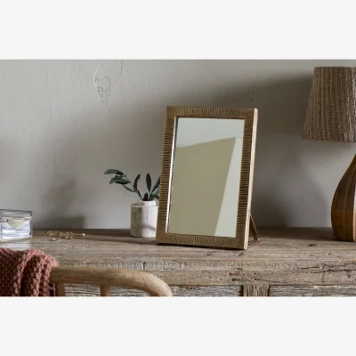 Nkuku nkuku Baja Standing Mirror | Mirrors | Antique Brass