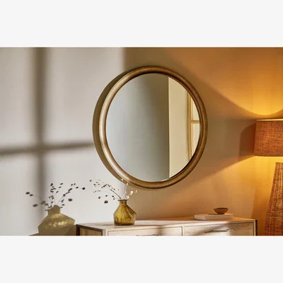 Nkuku Nkuku Damua Mirror | Mirrors Wall Art & Clocks | Antique Brass | Large