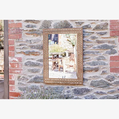 Nkuku nkuku Bahula Decorative Outdoor Mirror | Mirrors | Rust