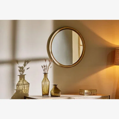Nkuku Nkuku Damua Mirror | Mirrors Wall Art & Clocks | Antique Brass | Small
