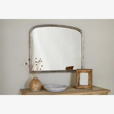 Nkuku nkuku Almora Wall Mirror | Mirrors | Antique Nickle | Large