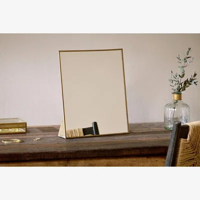 Nkuku nkuku Kiko Standing Mirror | Mirrors Wall Art & Clocks | Gold | 35 x 30 x 5 cm