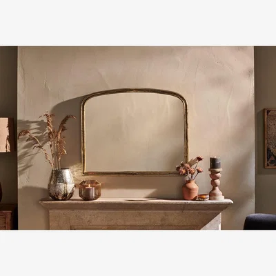 Nkuku Nkuku Almora Arched Mirror | Mirrors Wall Art & Clocks | Antique Brass | Small