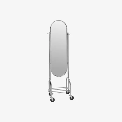 Nordic Nest House Doctor Image floor mirror Silver finish 53.5x35.5x179.5 cm