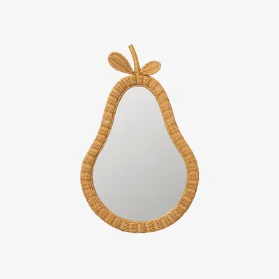 Nordic Nest Ferm Living Pear braided mirror Natural