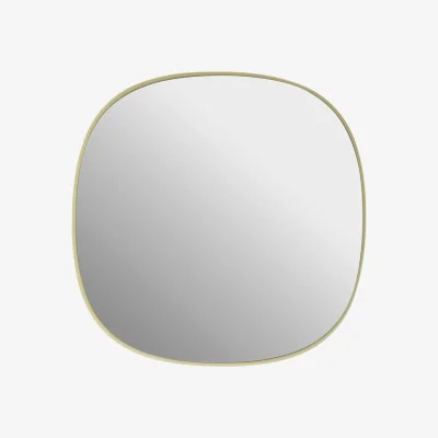 Nordic Nest Muuto Framed mirror Light yellow-clear 40x40 cm