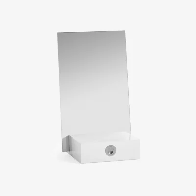 Nordic Nest A2 Me table mirror with storage White 34x57x30 cm