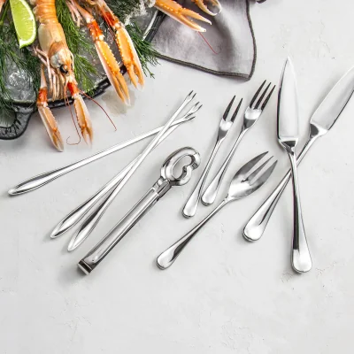 Nordic Nest Radford lobster fork mirror Stainless steel