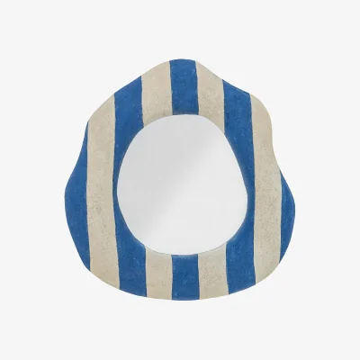 Nordic Nest Bloomingville Travis wall mirror 39.5x38.5 cm Blue