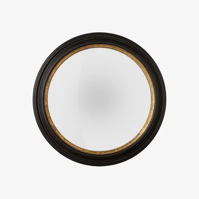 OKA OKA, Extra Large Oban Mirror - Black, Mirrors, Glass/Wood