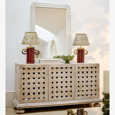 OKA OKA, Nebsworth Wall Mirror - White, Wall Mirror