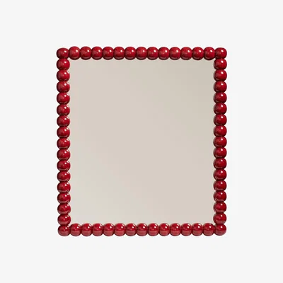 OKA Bobina Bobble Mirror - Chinese Red