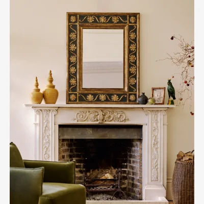OKA OKA, Vitruvius Mirror - Antique Gold, Wall Mirror