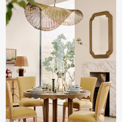 OKA OKA, Hambling Wall Mirror - Natural, Wall Mirror