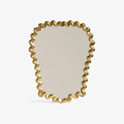 OKA OKA, Wikkel Mirror - Gold, Mirrors, Resin