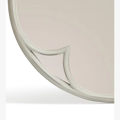 OKA OKA, Clover Mirror - Distressed Grey, Wall Mirror