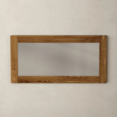 Oak&More Harrogate Rustic Solid Oak Wall Mirror