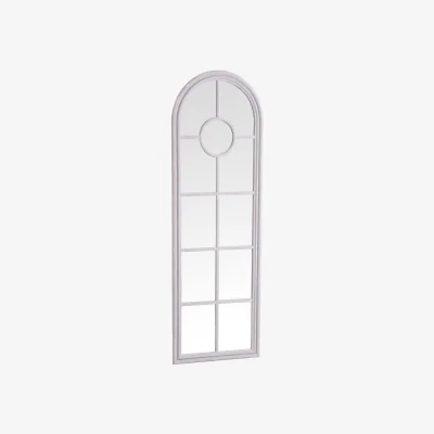 Oak&More Megara Grey Narrow Arched Window Mirror