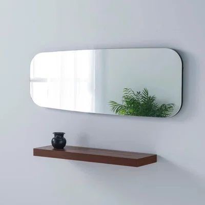 Olivia's Olivia's Horton Wall Mirror in Black - 119x44cm