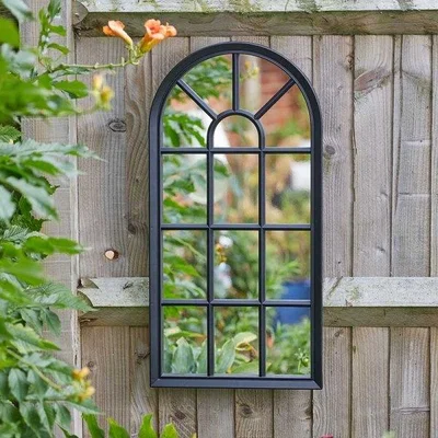 Downtown Smart Garden Vista Home and Garden Mirror - Black, Decor