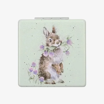 Downtown Wrendale Rabbit Mirror Clover Bunny