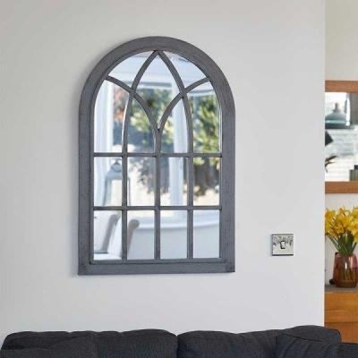 Downtown Smart Garden Victorian Home and Garden Mirror - Slate, Minimal