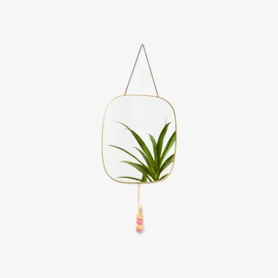 Oliver Bonas Raffia Square Hanging Wall Mirror