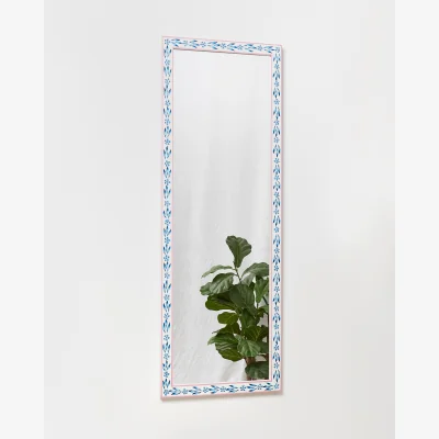 Oliver Bonas Aurélie Floral Wooden Full Length Mirror