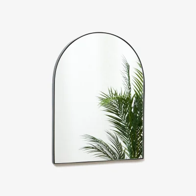 Oliver Bonas Black Arched Wall Mirror