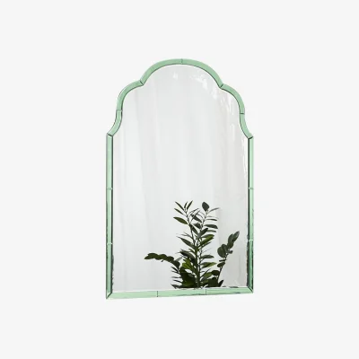 Oliver Bonas Aurora Green Curve Wall Mirror Extra Large