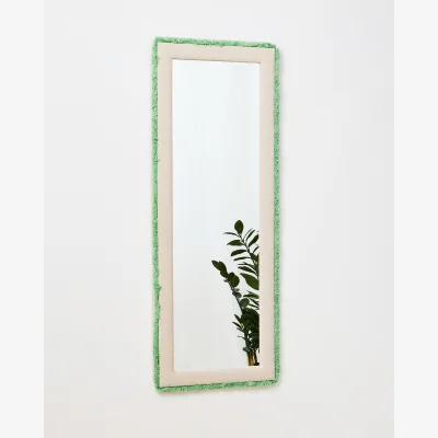 Oliver Bonas Issey Cream Boucle Full Length Mirror