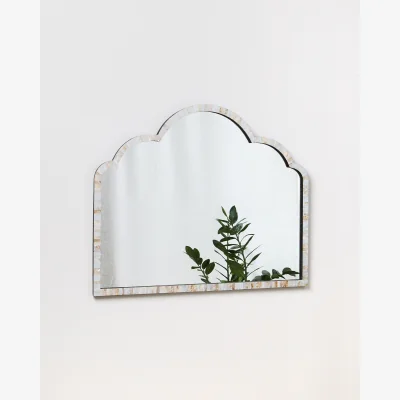 Oliver Bonas Mila Mother of Pearl Mantle Mirror