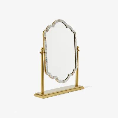 Oliver Bonas Mila Mother of Pearl Dressing Table Mirror