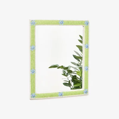 Oliver Bonas Beaded Flower Wall Mirror