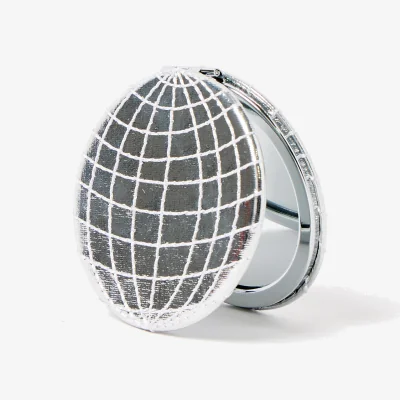 Oliver Bonas Disco Ball Compact Travel Mirror