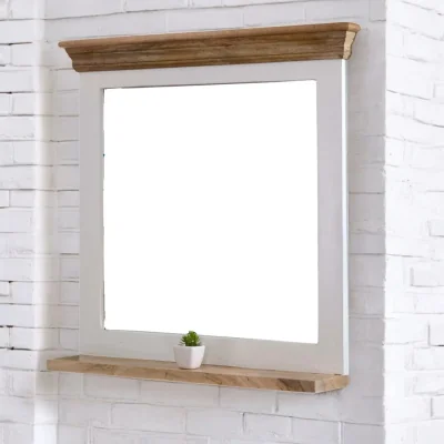 OAT Home Doonbeg Wooden Mirror Frame With Shelf
