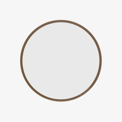 Perch and Parrow Maison Round Mirror in Chocolate