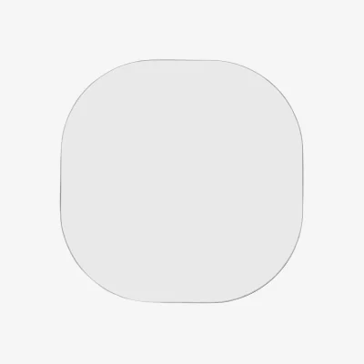 Perch and Parrow Novi Pebble Mirror in Black