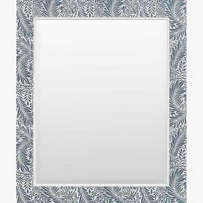 Perch and Parrow Florin Mirror in Navy