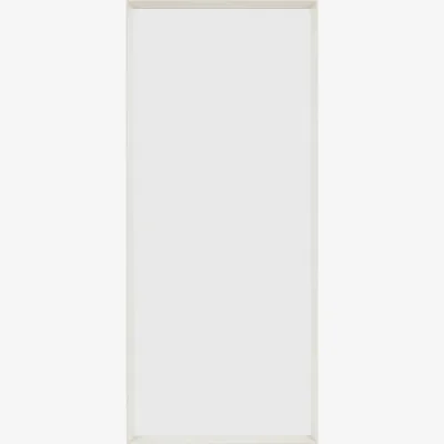 Perch and Parrow Kasa Leaner Mirror in White