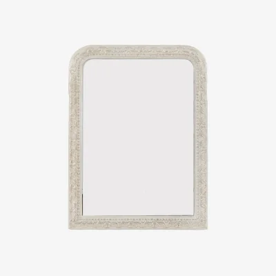 Perch and Parrow Firenze Arch Mirror in Grey