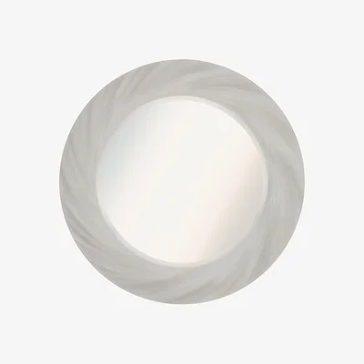 Perch and Parrow Twine Mirror in Off White