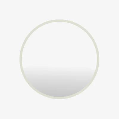 Perch and Parrow Maison Round Mirror in Porcelain