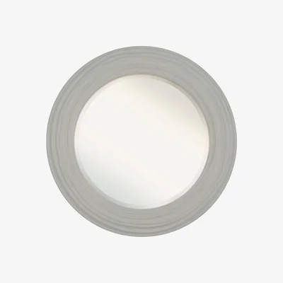 Perch and Parrow Serena Mirror in Light Grey
