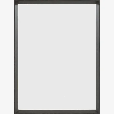 Perch and Parrow Kasa Rectangle Mirror in Black
