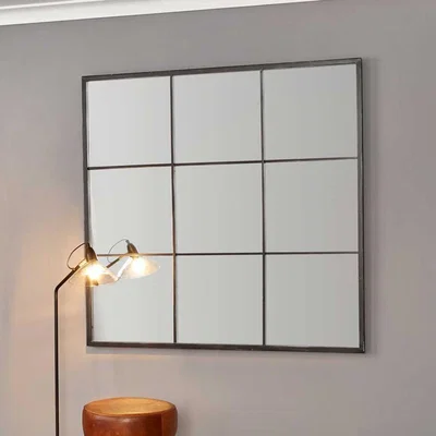 Pagazzi 9 Pane Square Window Mirror